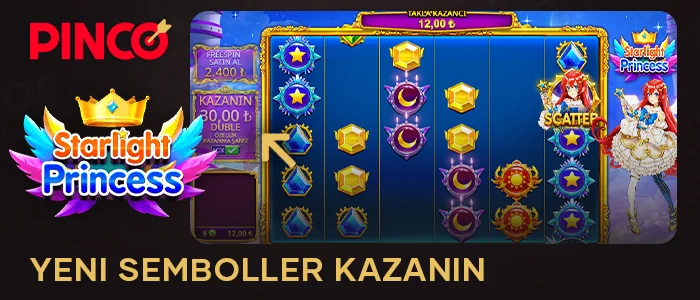 Pinco Casino'da Starlight Princess turunda yeni semboller kazanın
