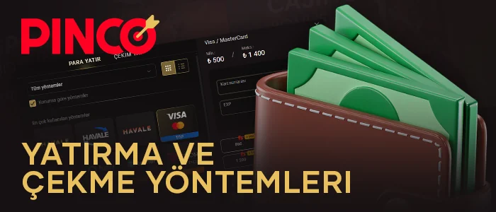 Türk oyuncular için Pinco online casino ödemeleri