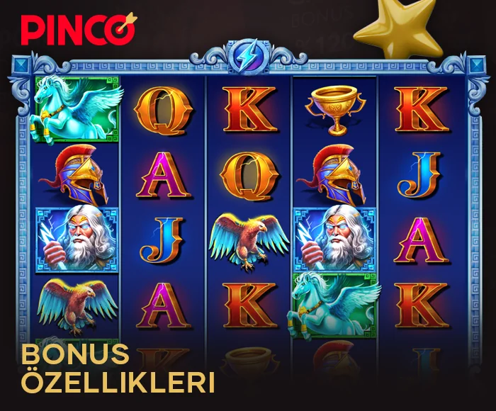Zeus vs Hades slotunun özellikleri Pinco online casinoda